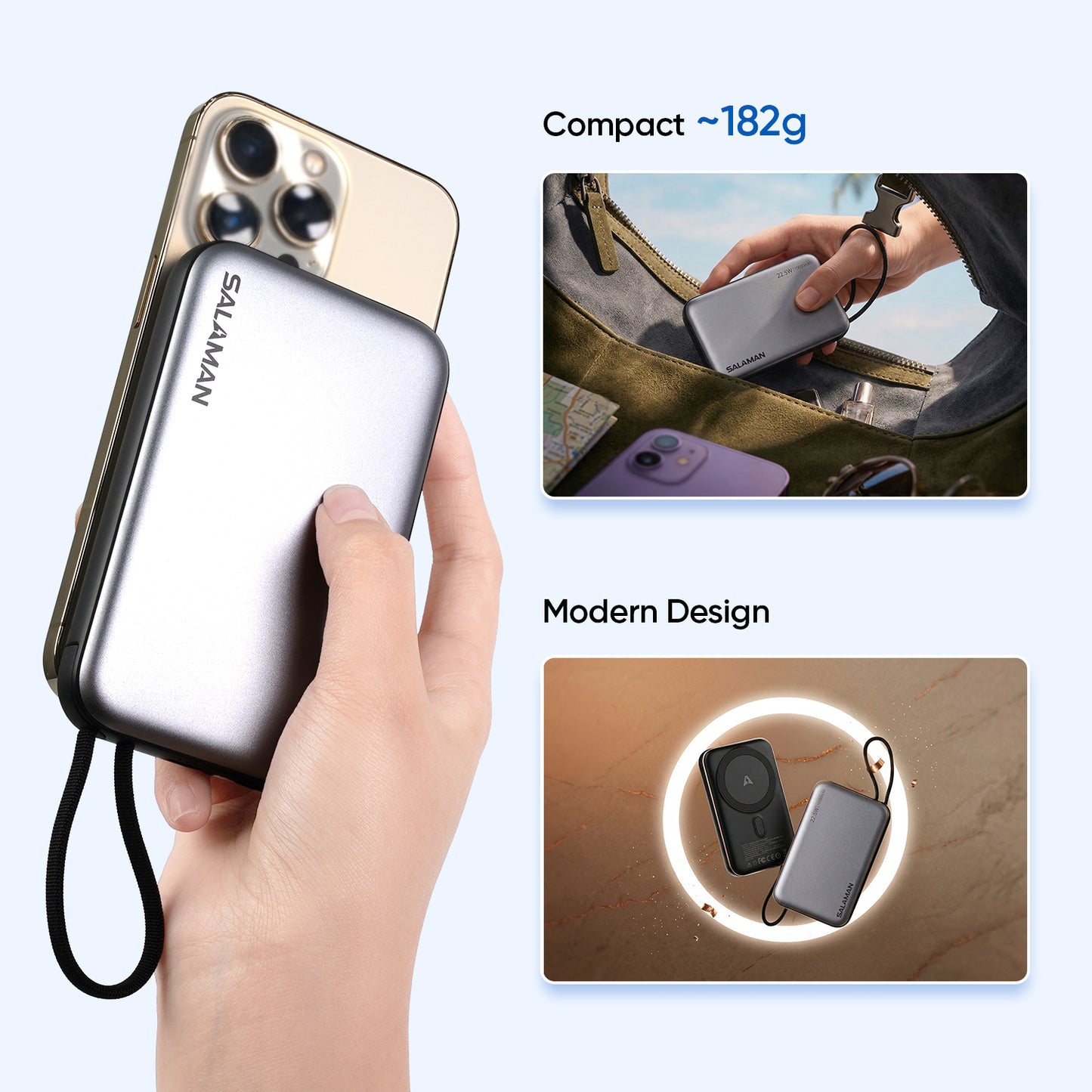 Salaman Edge XSlim Power Bank 10000mAh 22.5W