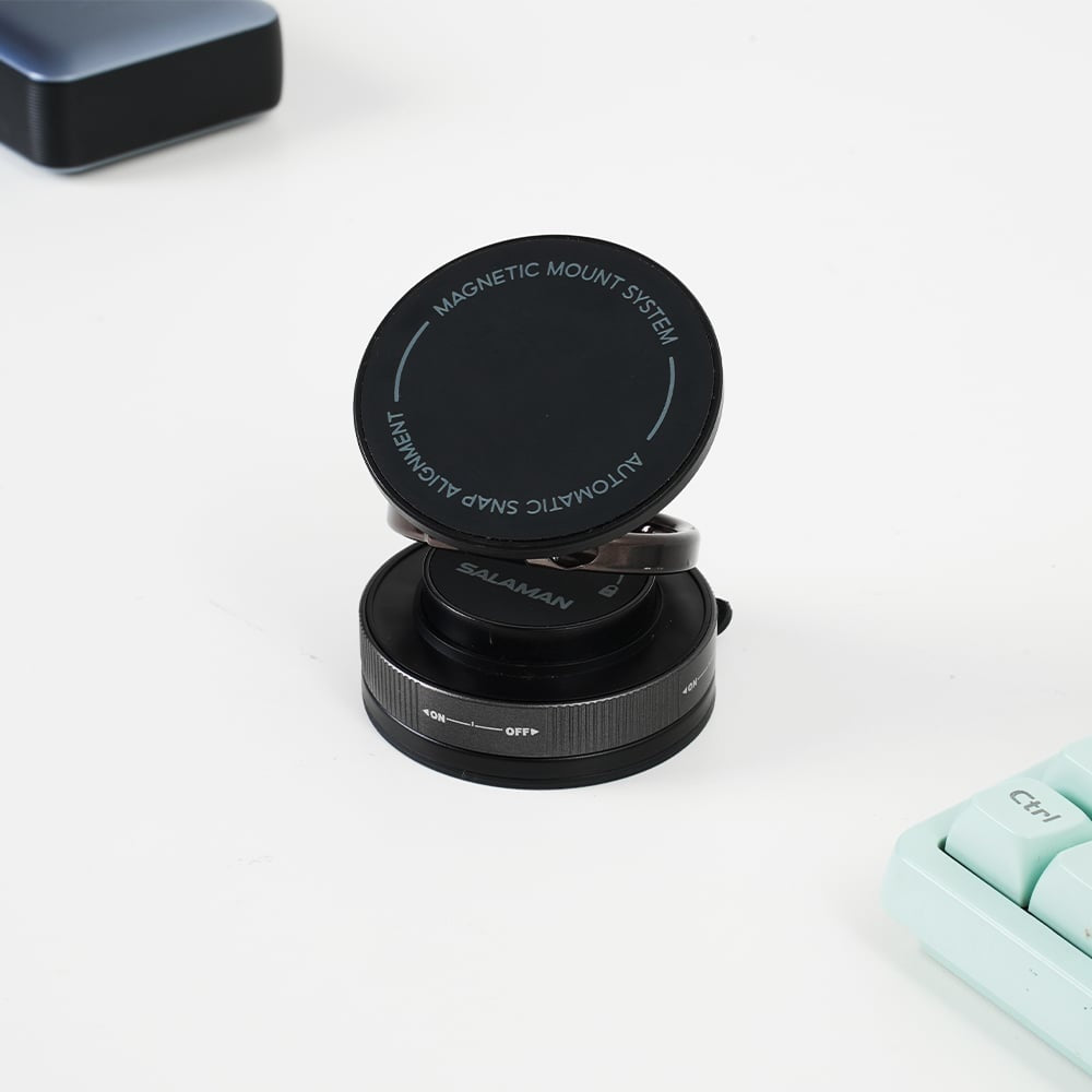 Salaman Nano G01 Magnetic Vacuum Phone Holder - SLM-PH-PH01-B