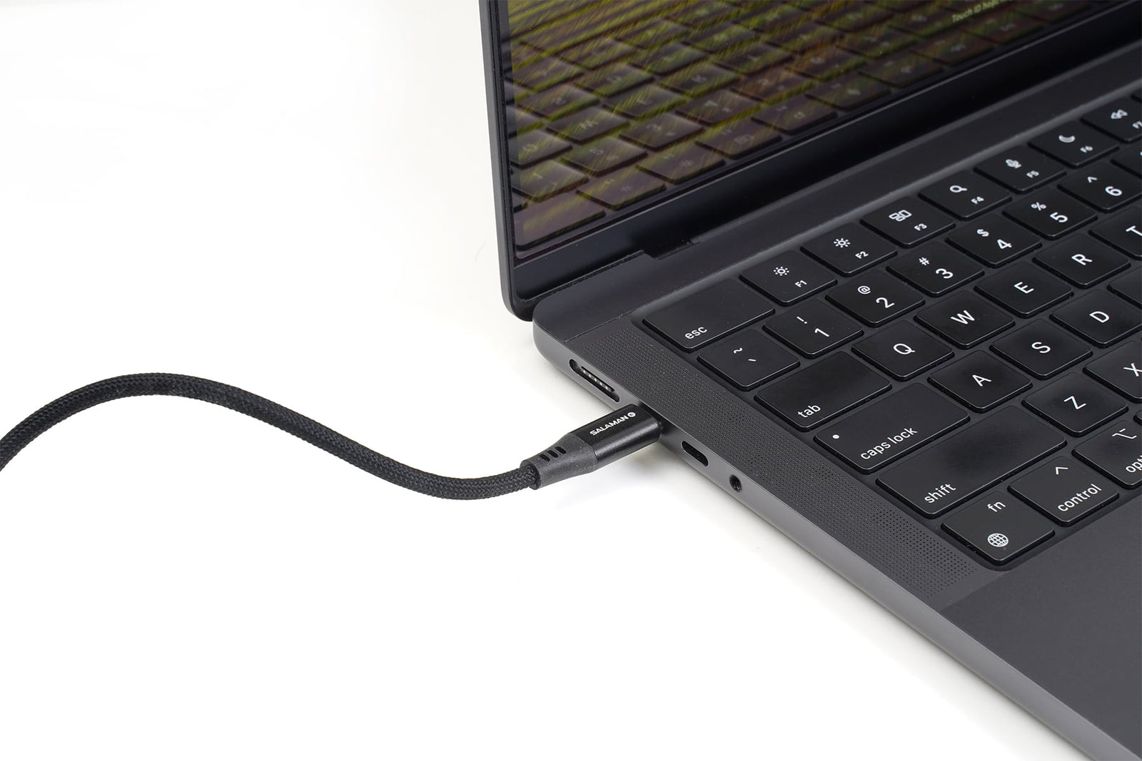 Salaman Edge SR USB-C to USB-C Cable 60W Retractable Braided