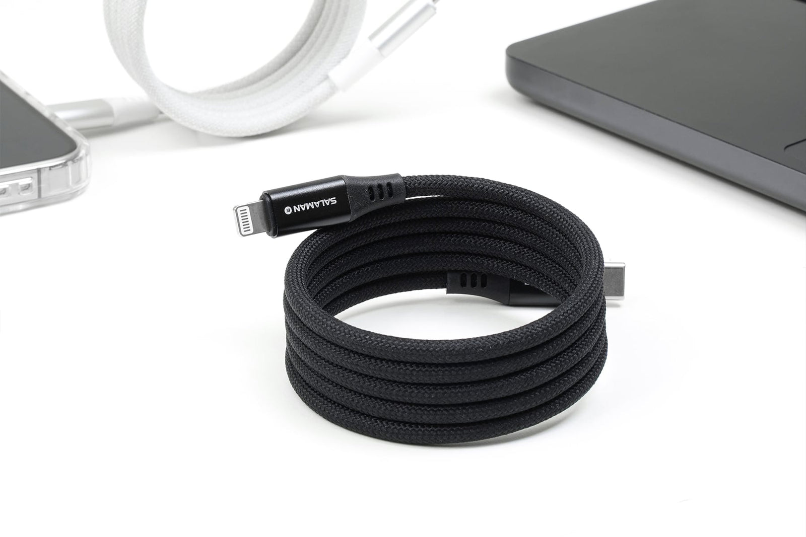 Salaman Edge SR USB-C to USB-C Cable 60W Retractable Braided
