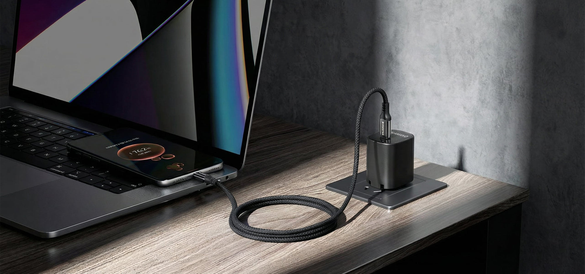 Salaman Edge SV USB-C to USB-C Cable 100W Braided E-Marker