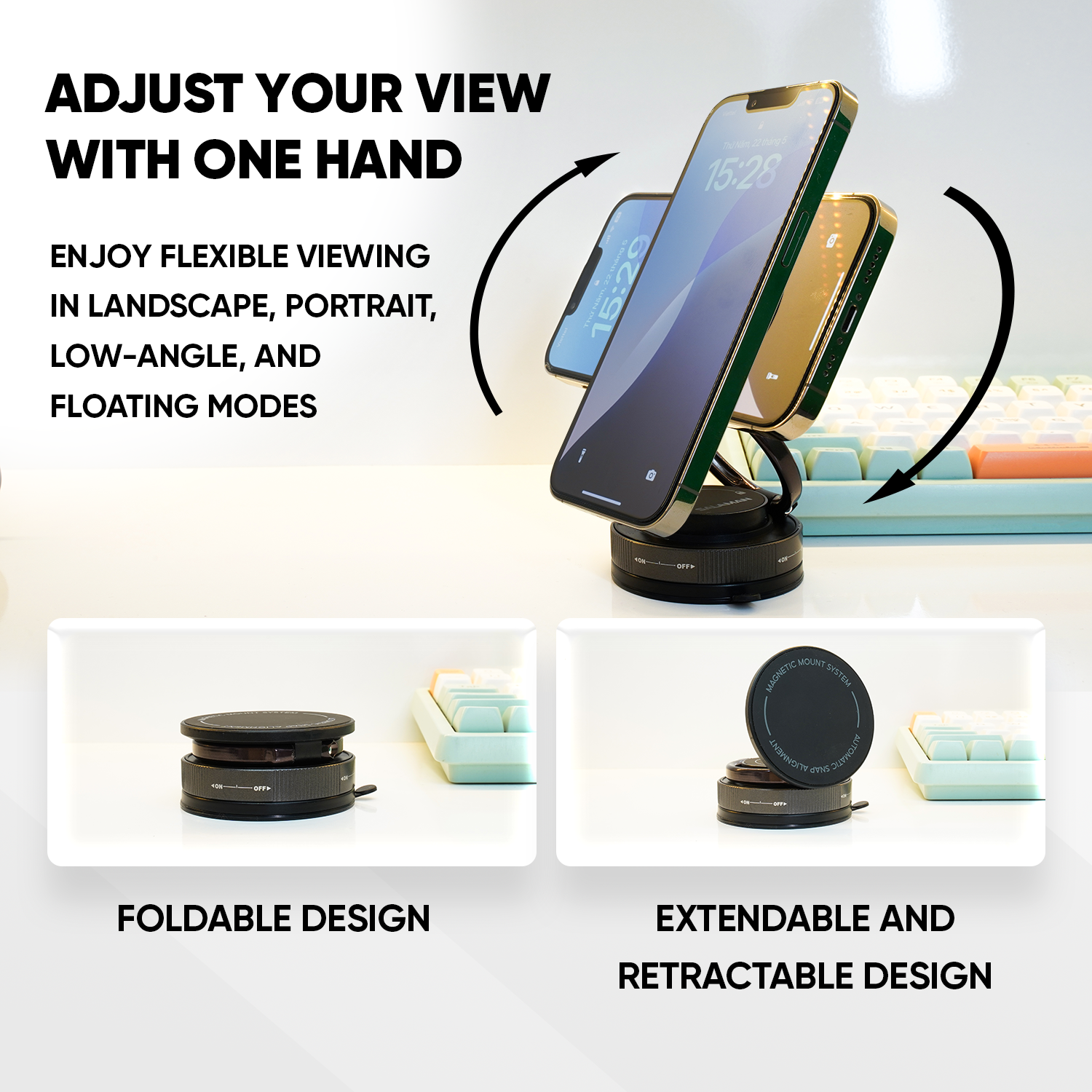Salaman Nano G01 Magnetic Vacuum Phone Holder